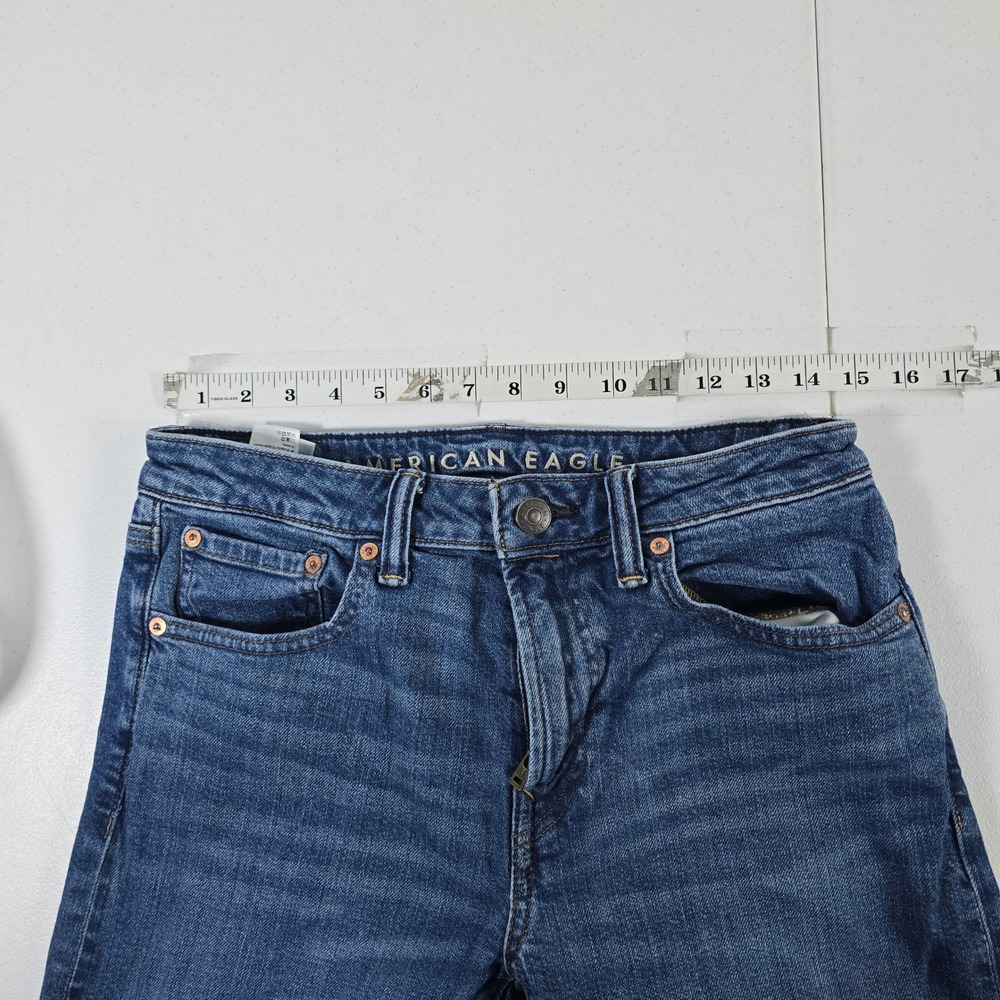 American Eagle Outfitters Athletic Fit Men's Jeans Size 29x33 Dark Wash Flex - Picture 3 of 10